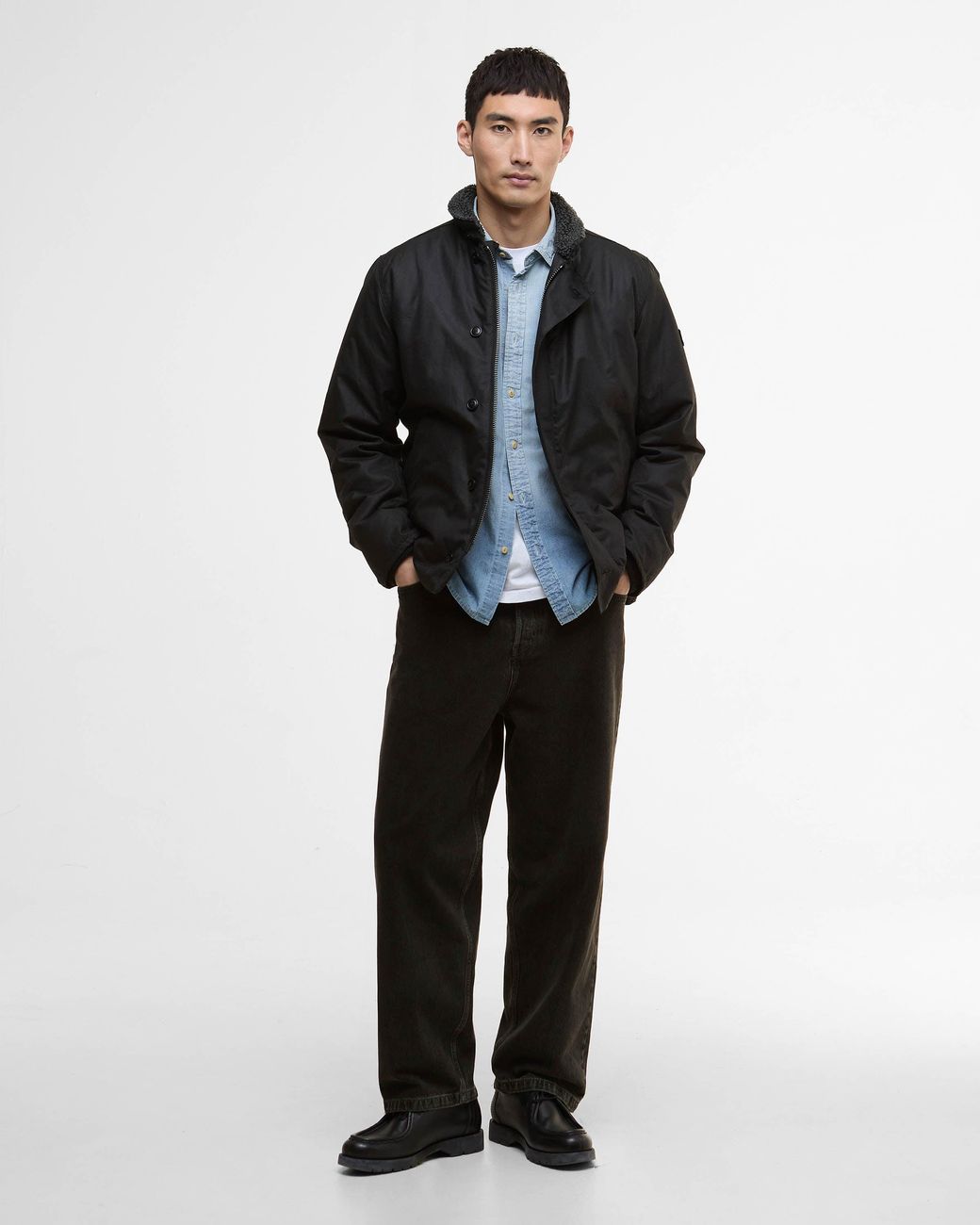 Barbour Black Mayburn Wax Jacket for men
