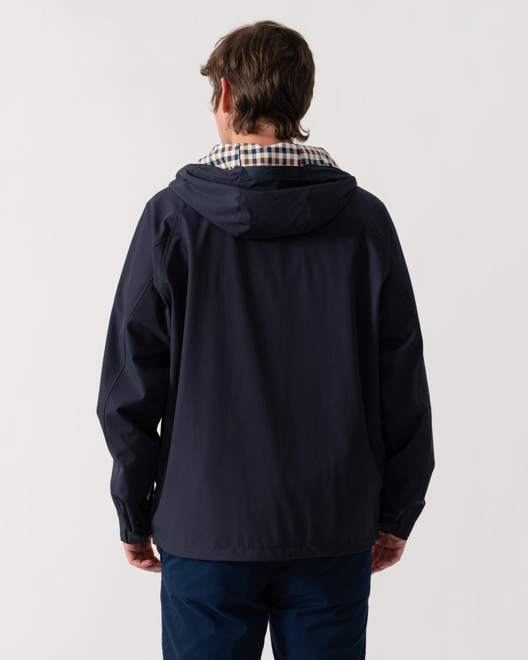 Aquascutum Blue Shell Sp Hooded Jacket for men