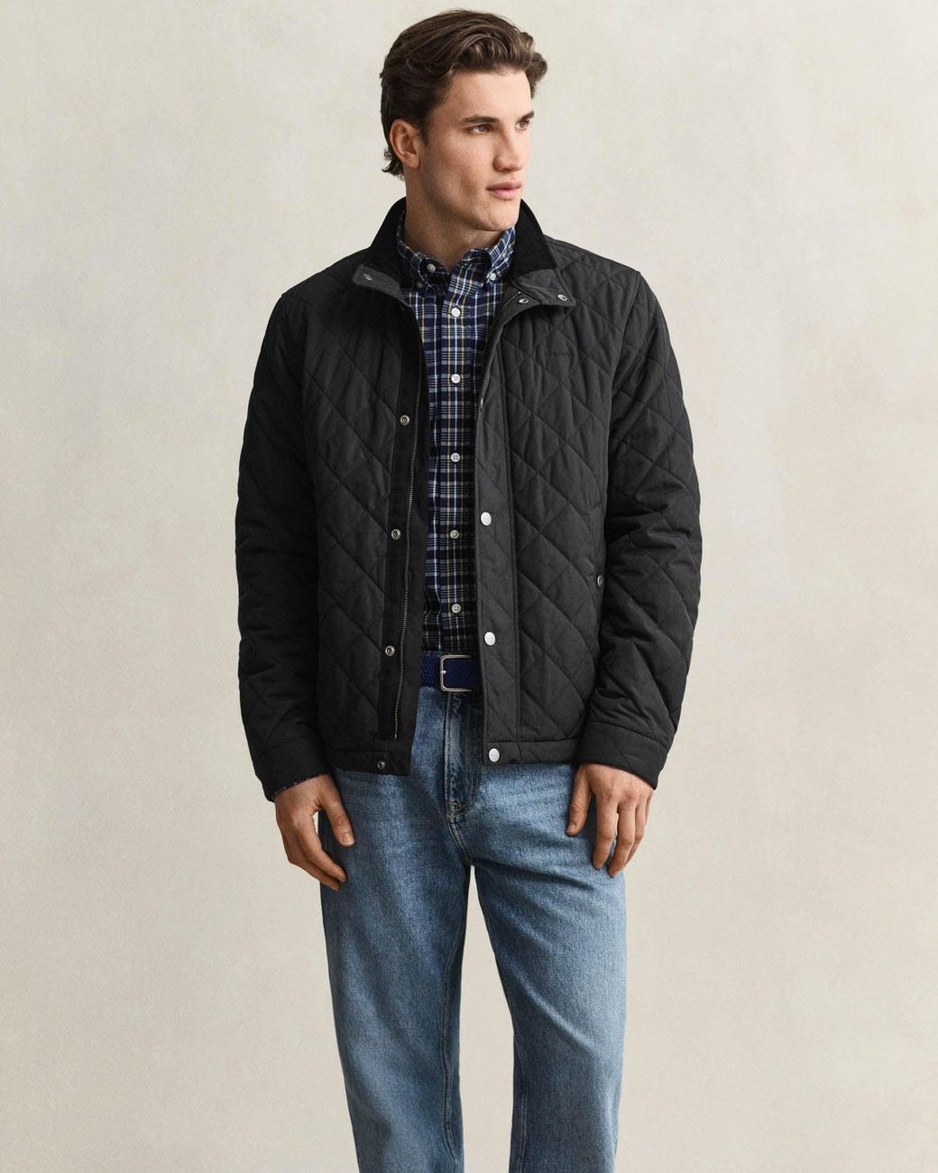 Gant Black Quilted Jacket for men