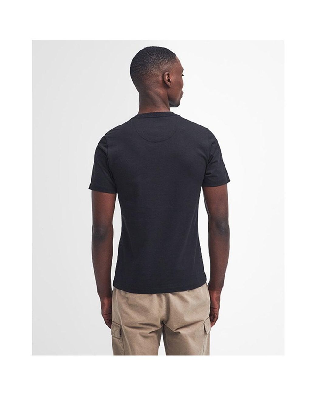 Barbour Blue Small Logo T-Shirt for men
