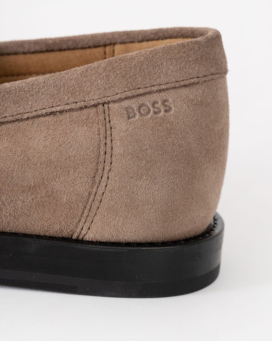 Boss Multicolor Tevan Suede Moccasin Shoes for men
