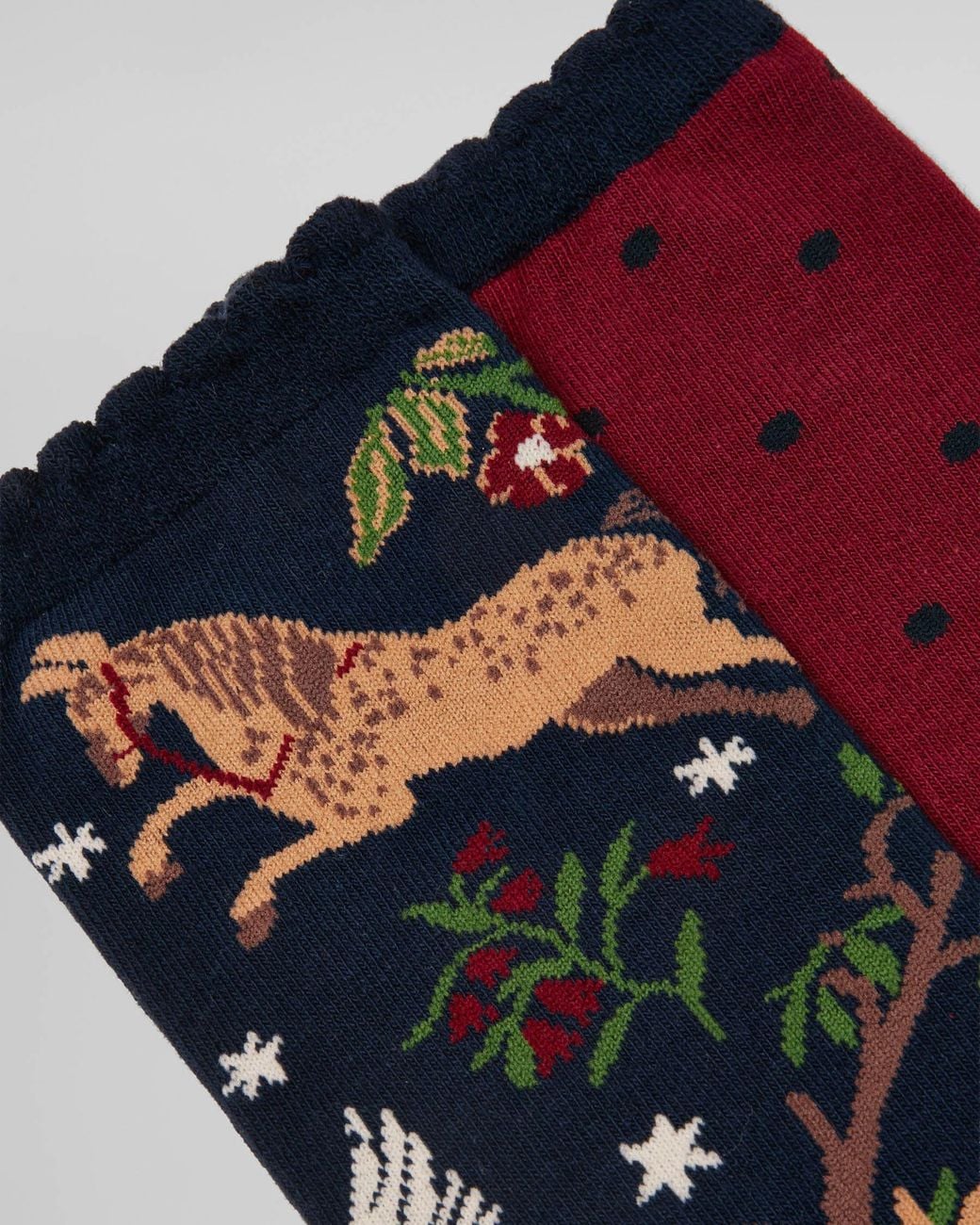 Joules Red Everyday 2 Pack Socks
