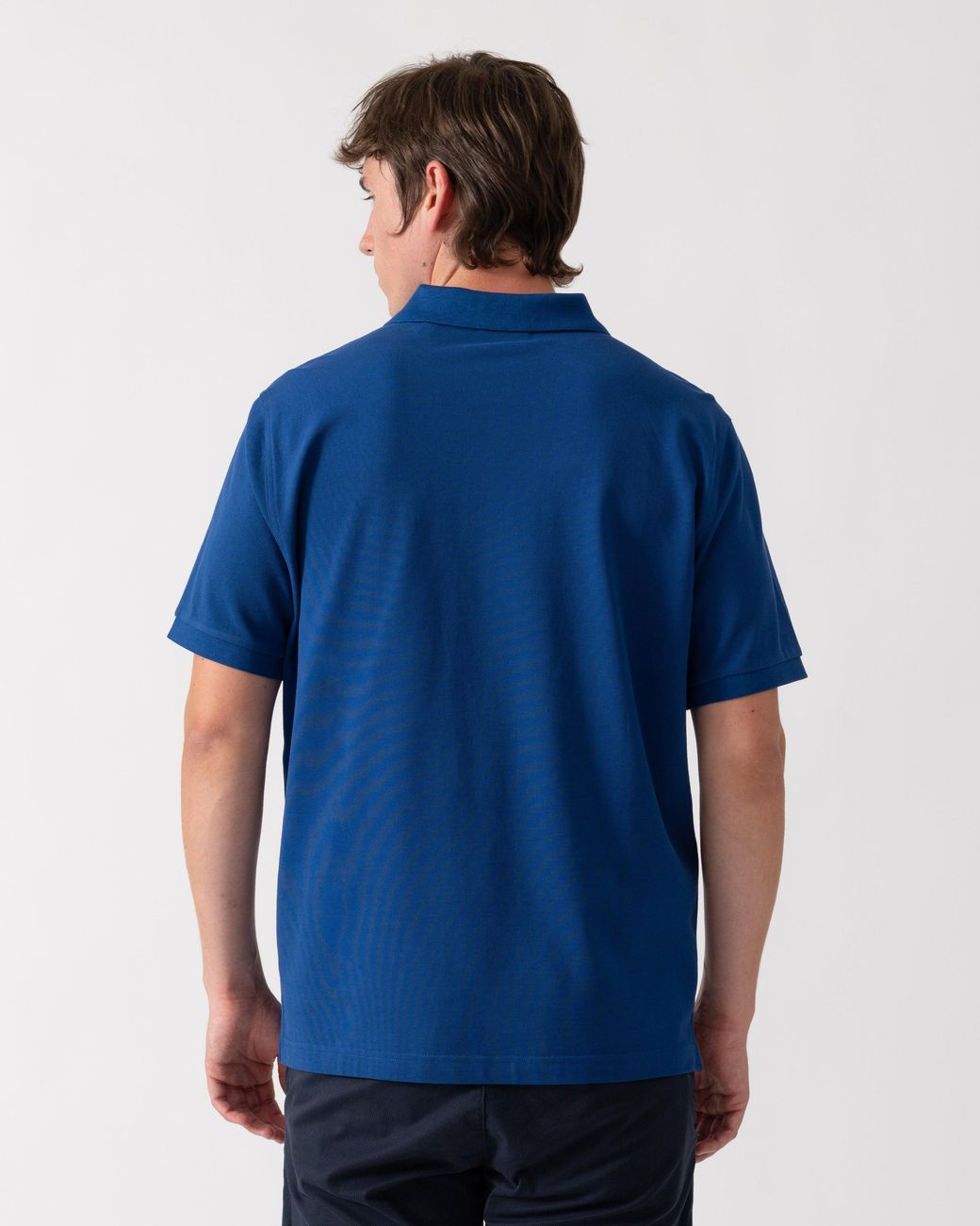 Gant Blue Regular Fit Short Sleeve Shield Logo Pique Polo for men