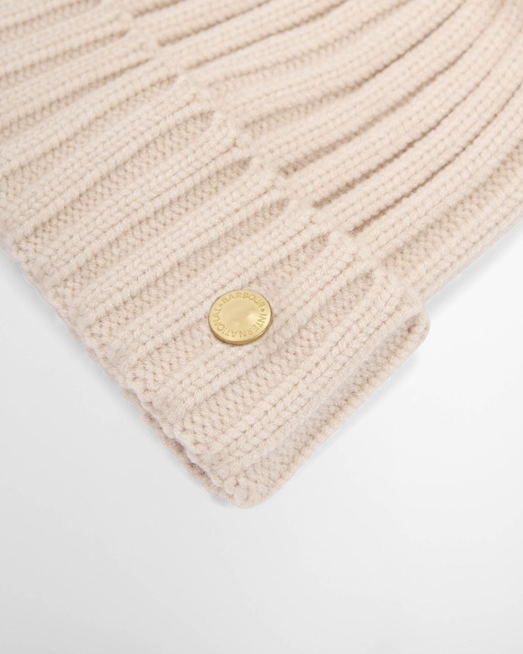 Barbour Natural Conway Knitted Beanie Hat