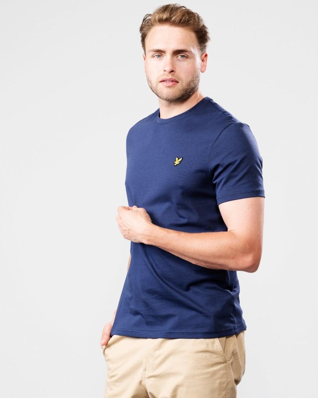 Lyle & Scott Blue Lyle & Scott Plain T-Shirt for men