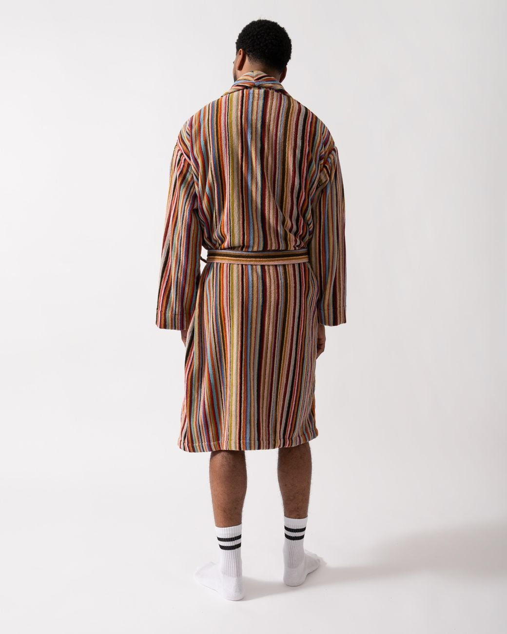 Paul Smith Brown Signature Stripe Dressing Gown for men