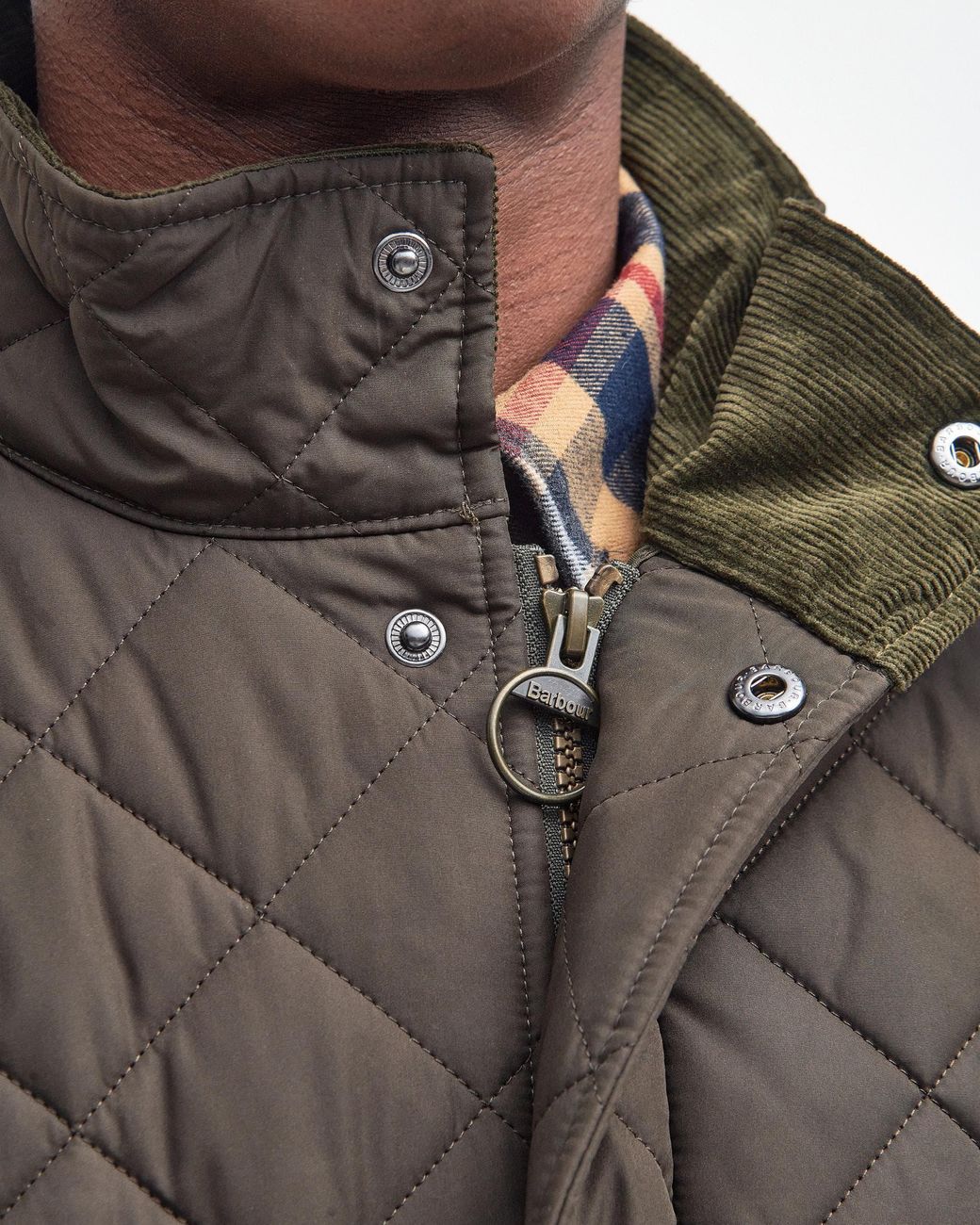 Barbour Gray Chelsea Sportsquilt Jacket for men