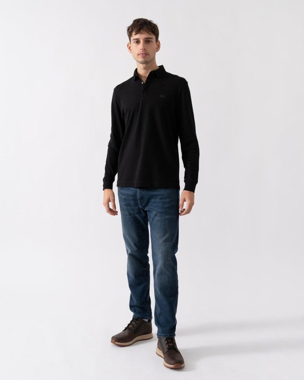 Lacoste Black Long Sleeve Polo Ph2481-00 031, Size: L for men