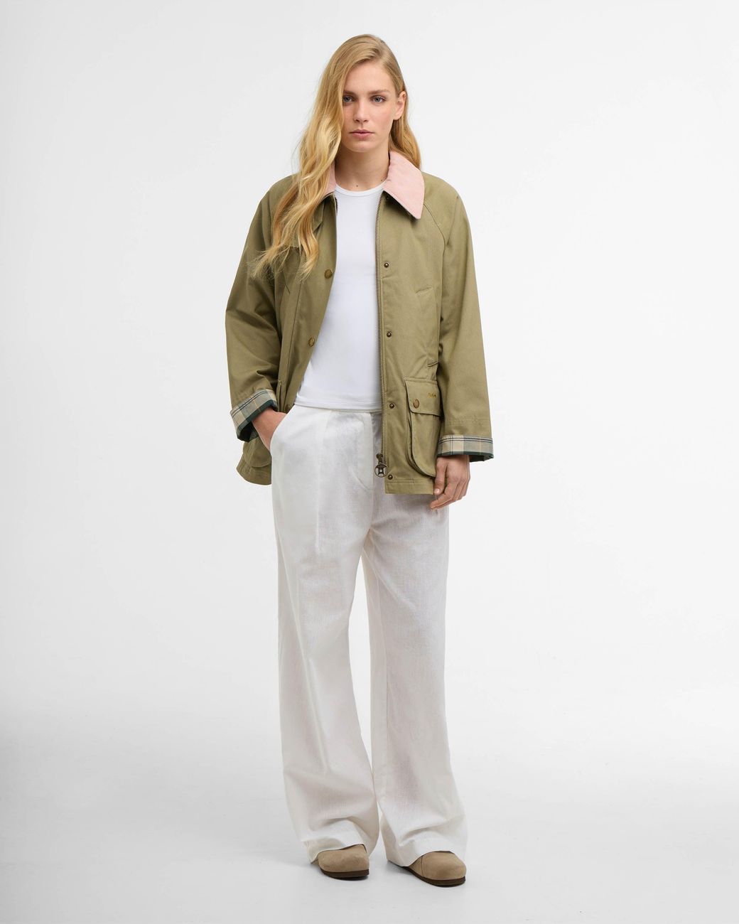 Barbour Green Modern Beadnell Casual Jacket