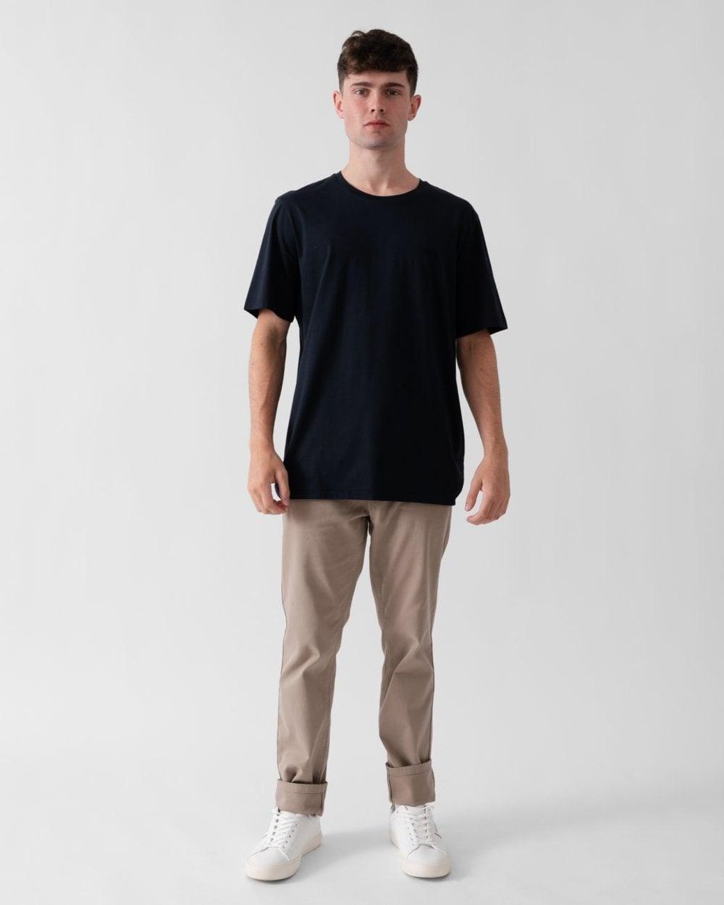 Boss Black Tee Pima Logo T-Shirt Size: M for men
