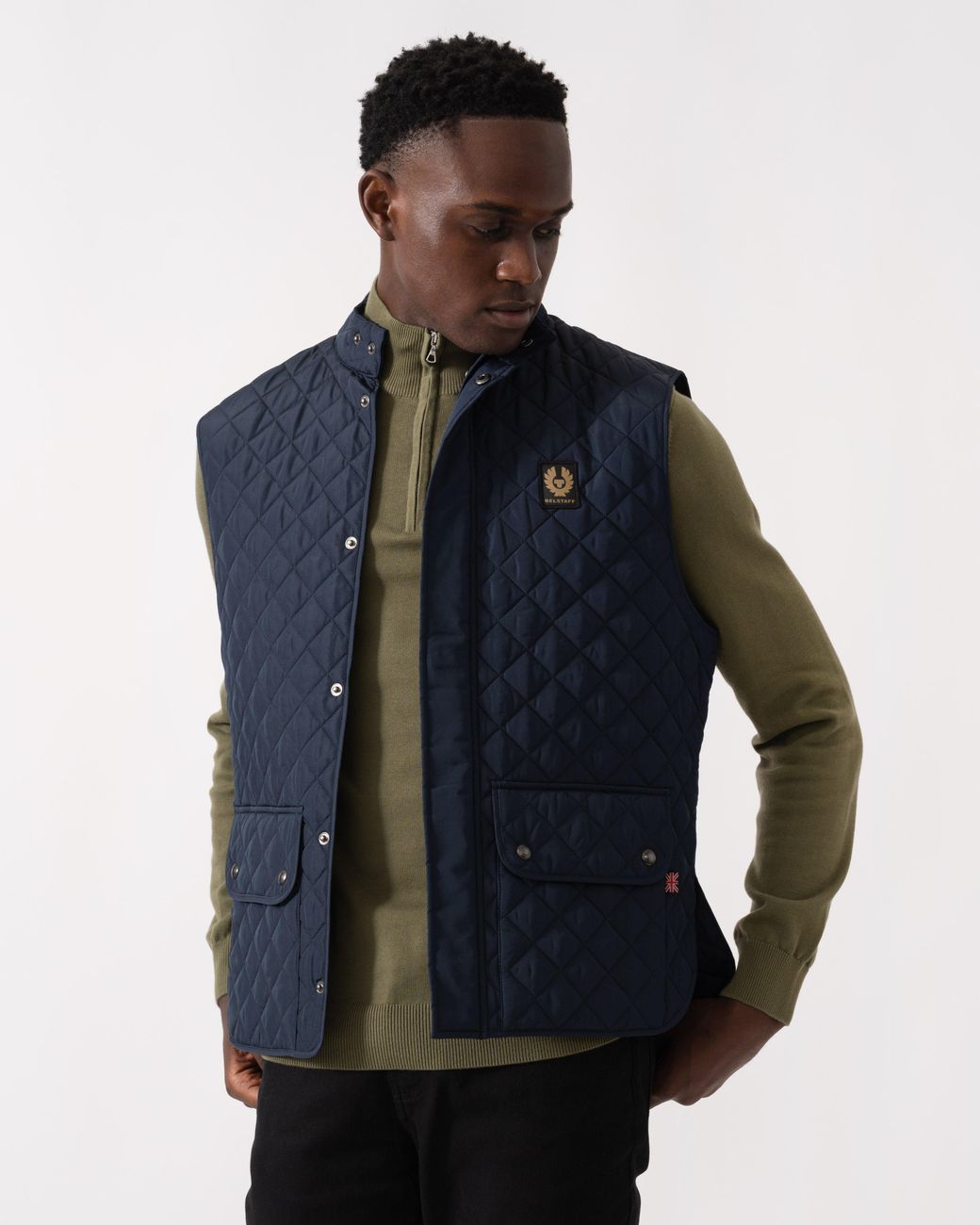 Belstaff Blue Icon Gilet for men
