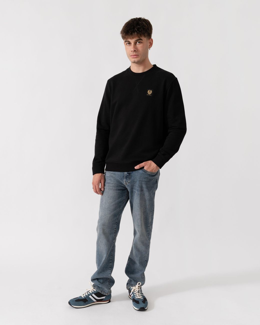 Belstaff Black Logo Sweatshirt for men