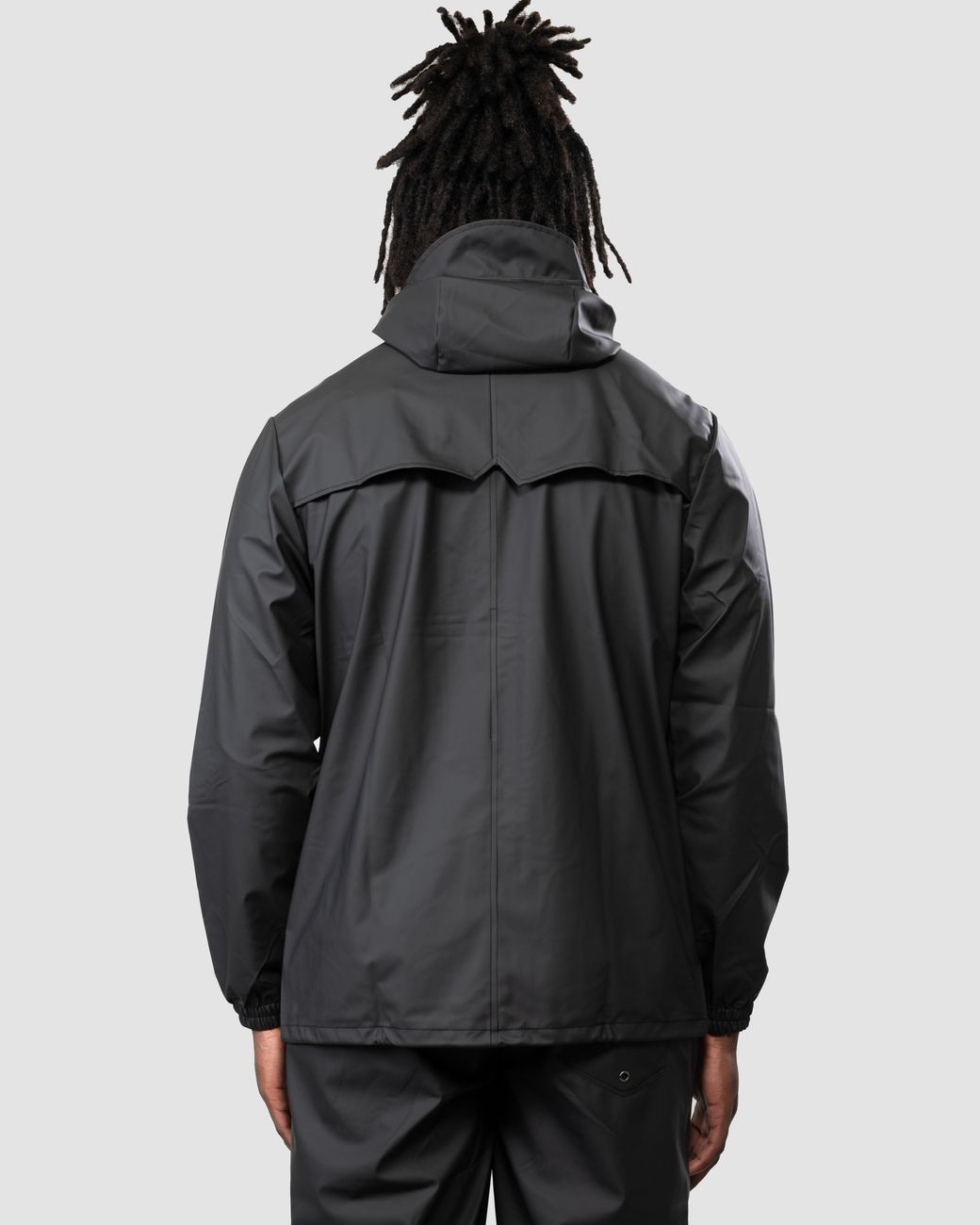 Rains Black Storm Breaker Jacket Colour: 01, Size: L