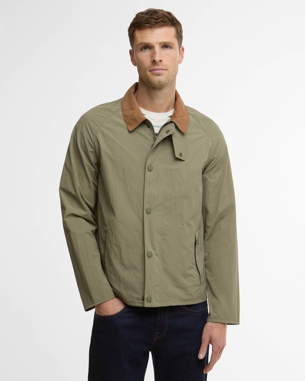 Barbour Green Tracker Showerproof Jacket for men