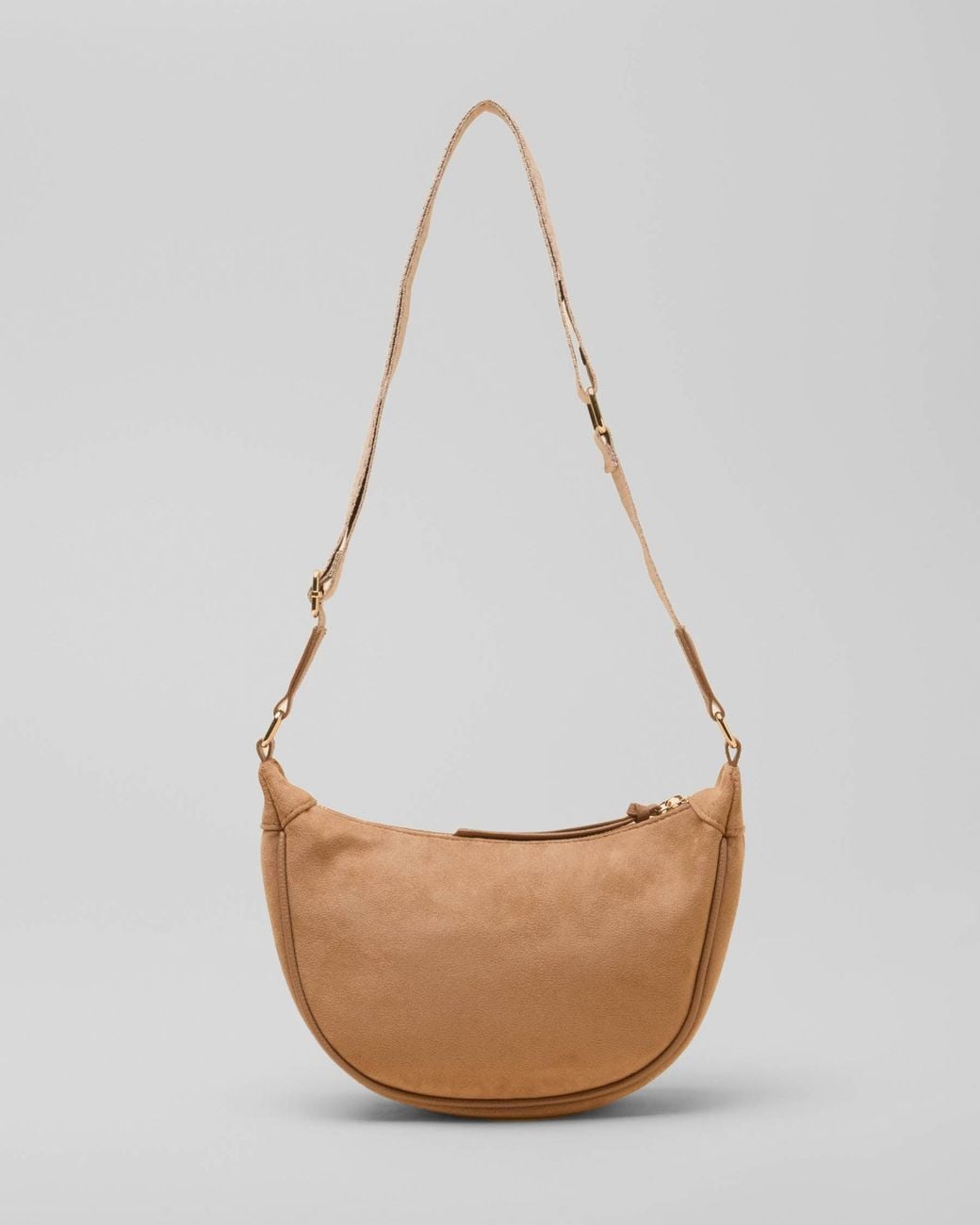 Joules White Jade Half Moon Bag
