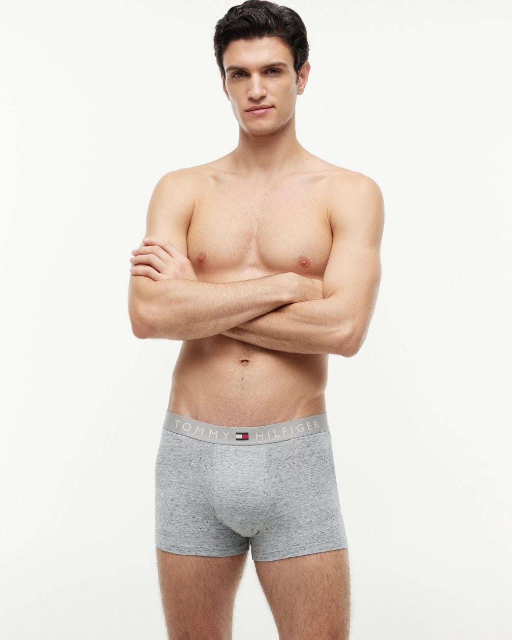 Tommy Hilfiger Gray 3 Pack Waistband Trunks for men