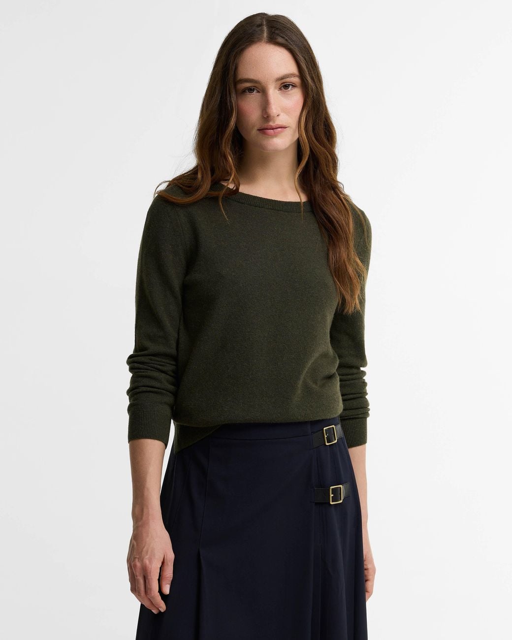 Barbour Black Pendle Crew Knitted Jumper