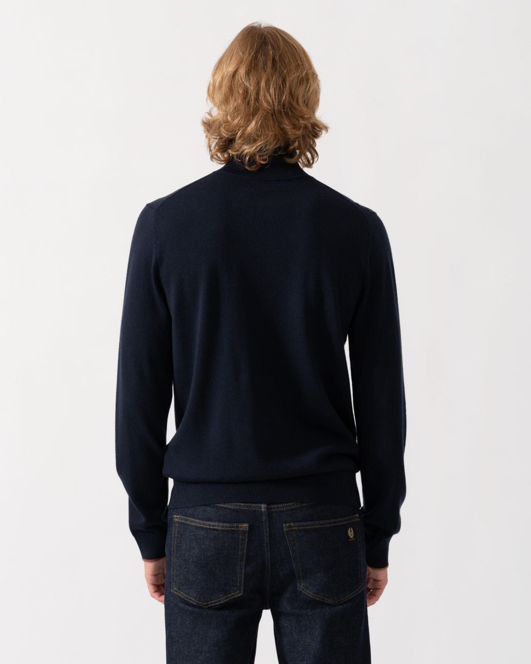 Paul Smith Blue Ps Full Zip Funnel Neck Sweater for men