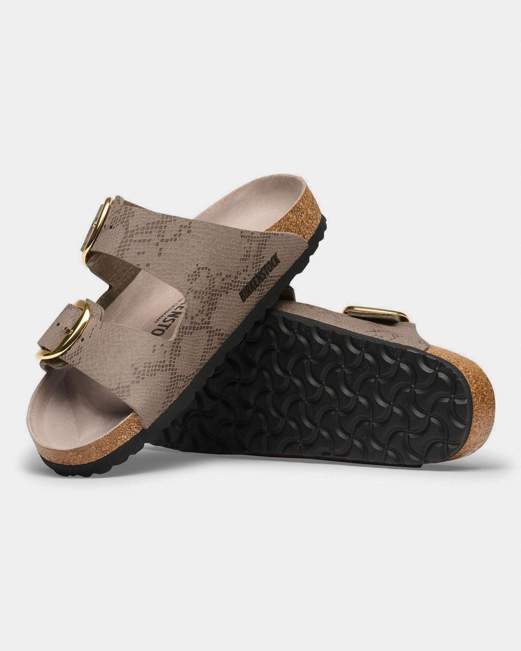 Birkenstock Brown Arizona Big Buckle Synthetics Sandals