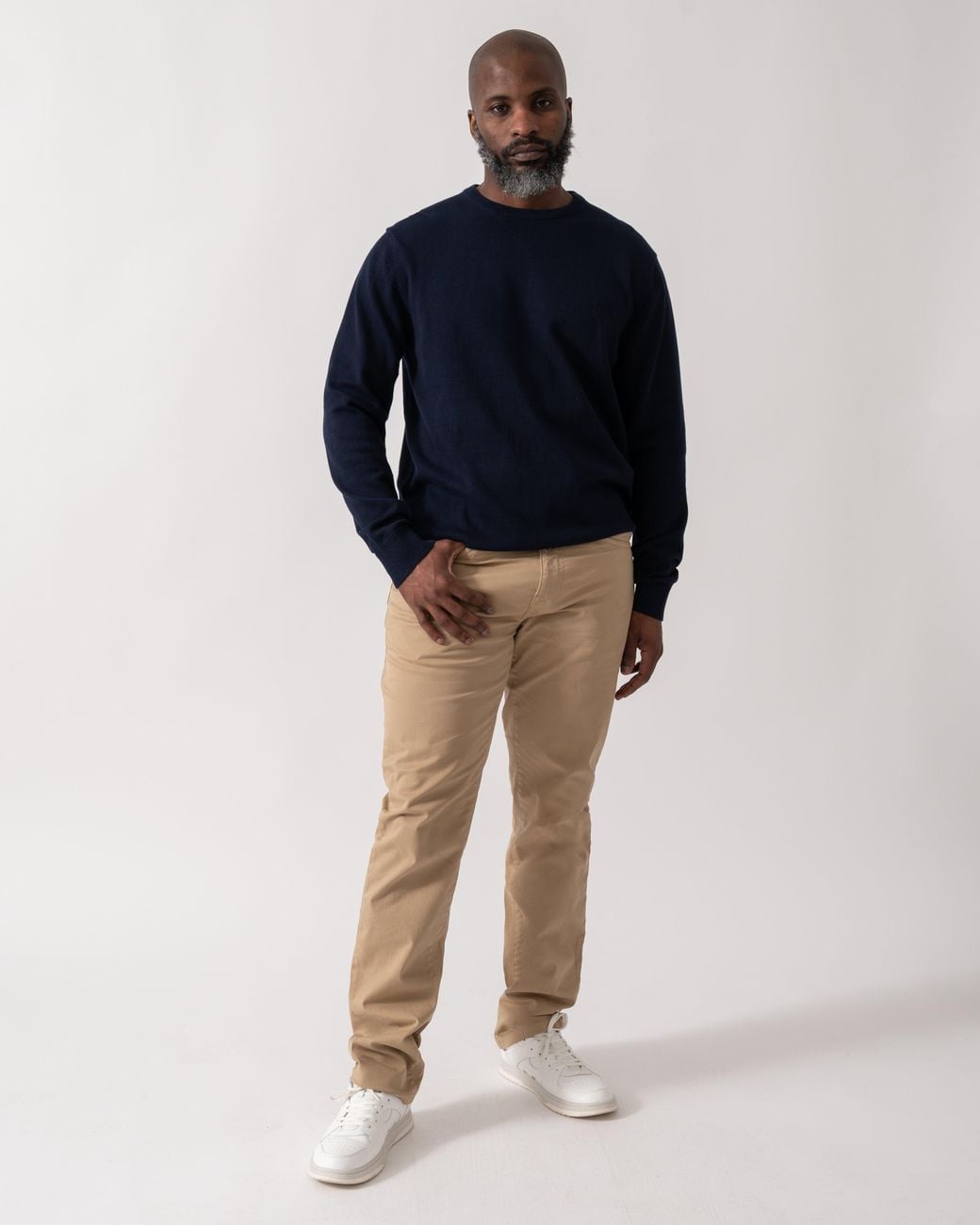 Joules Blue Hillside Crew Neck Jumper for men