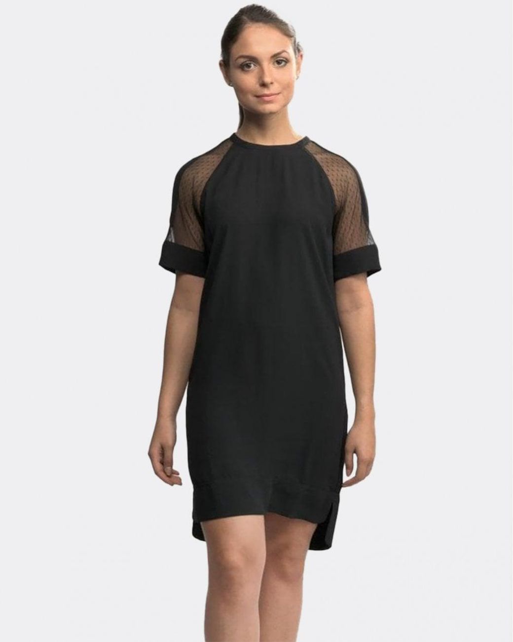 Samsøe & Samsøe Black Mouton Short Sleeved Dress
