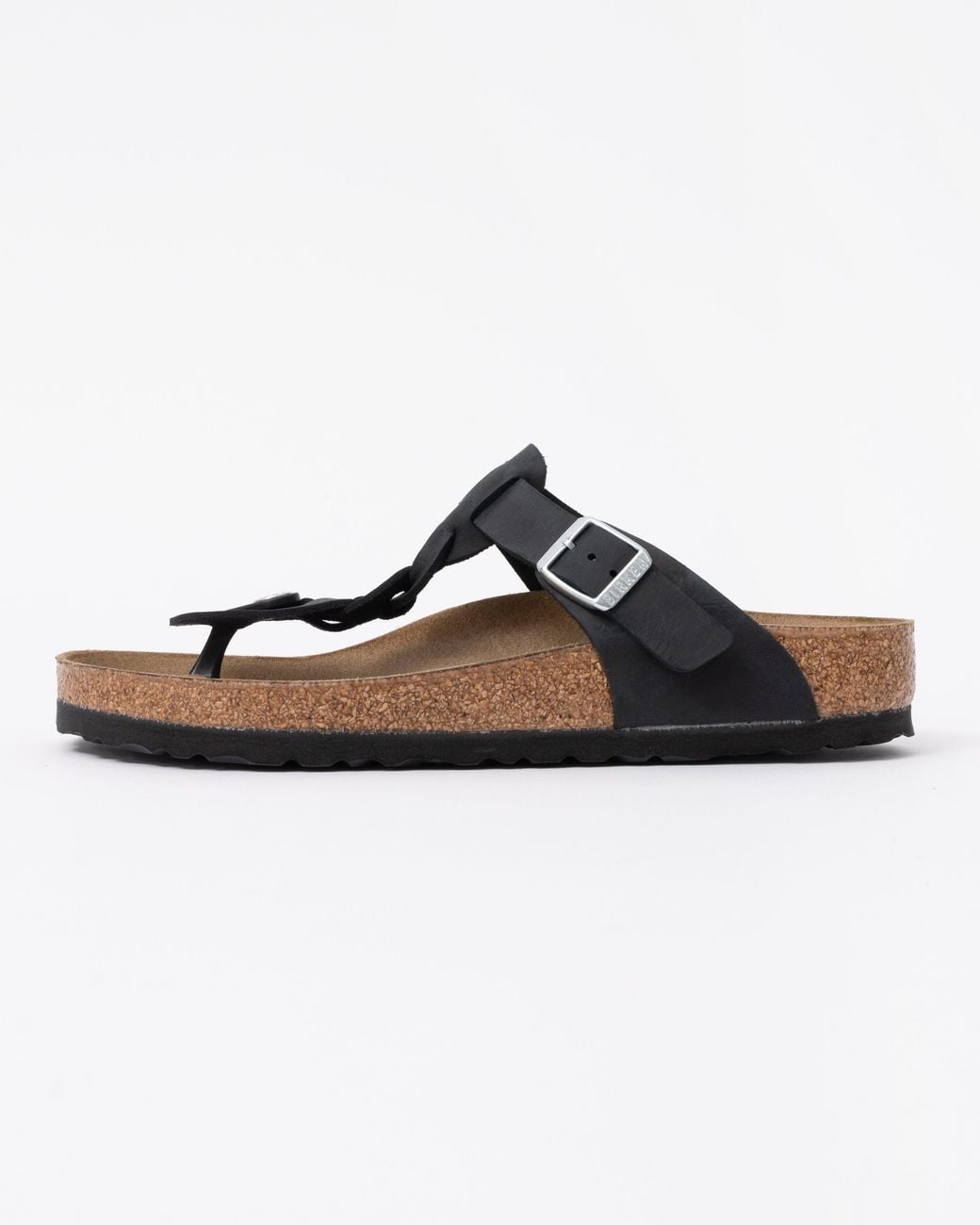 Birkenstock Brown Gizeh Braided Natural Oiled Leather Sandals