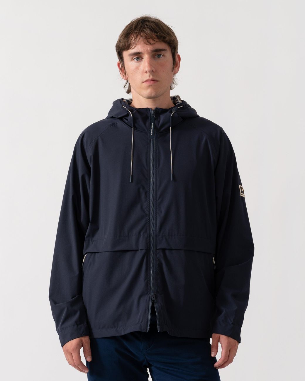 Aquascutum Blue Shell Sp Hooded Jacket for men