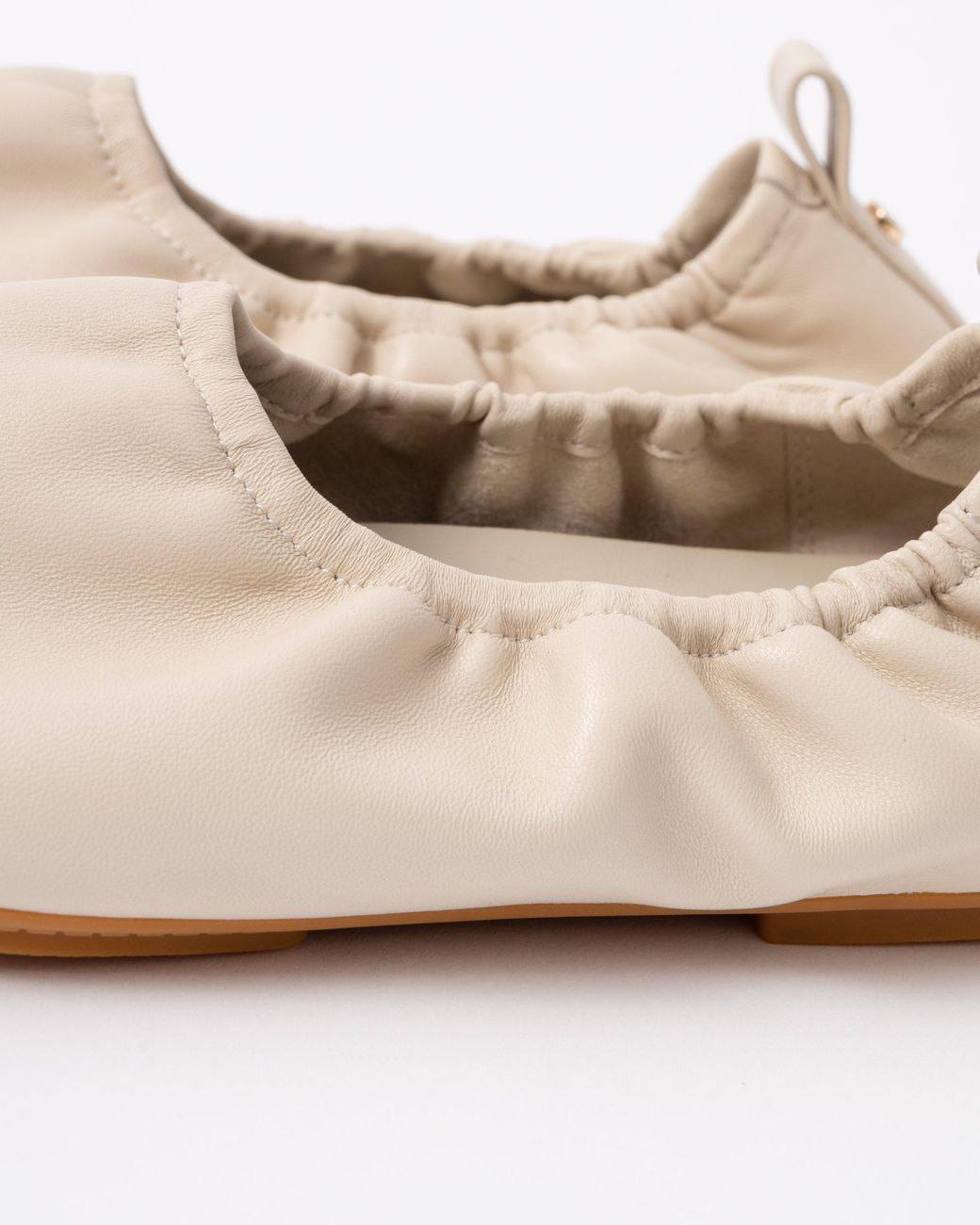 Fitflop White Delicato Poise Leather Ballerina Shoes