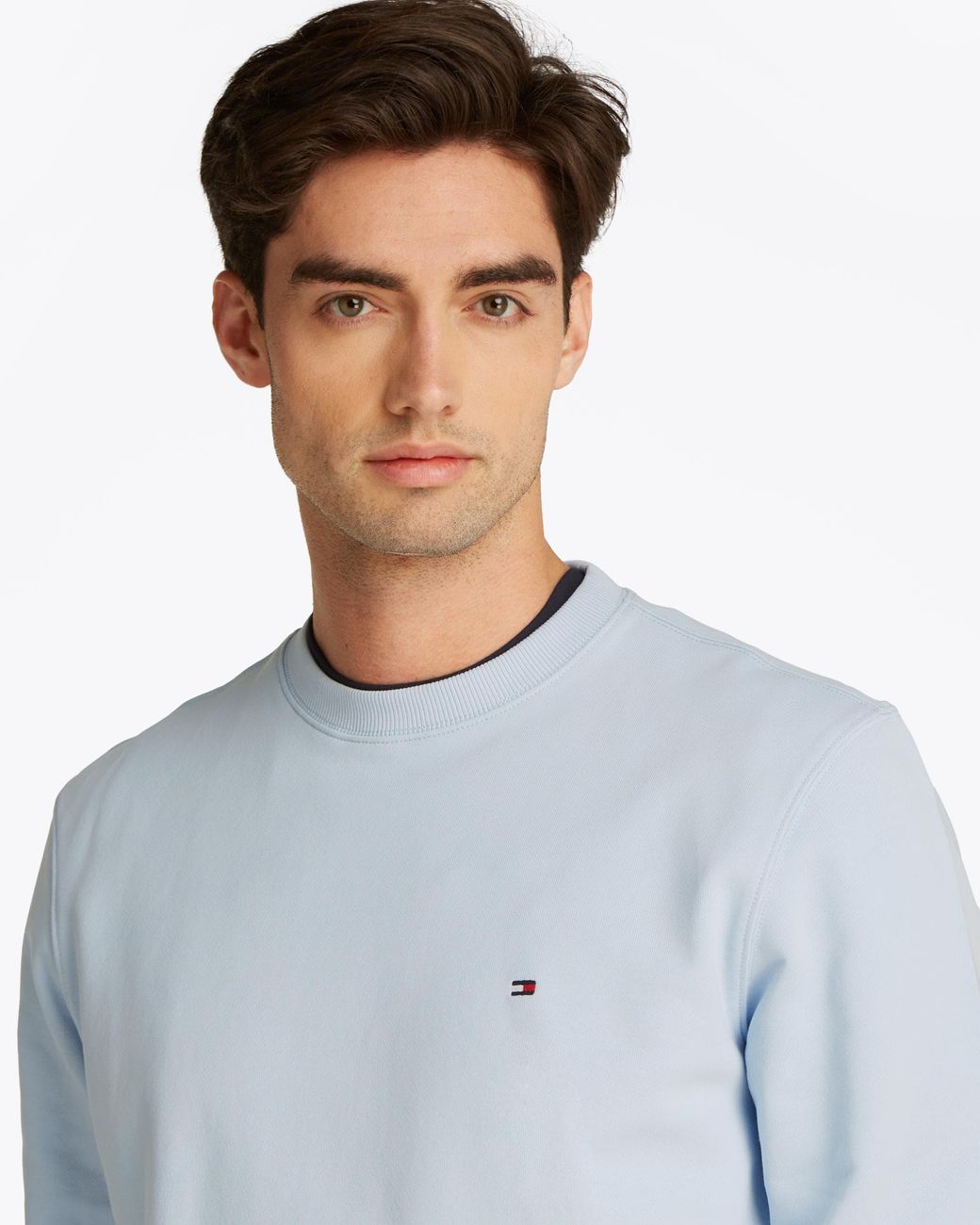Tommy Hilfiger Blue Essential Terry Cotton Crew Neck for men