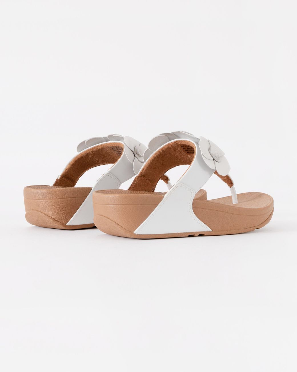 Fitflop White Lulu Flower Toe-Post Sandals