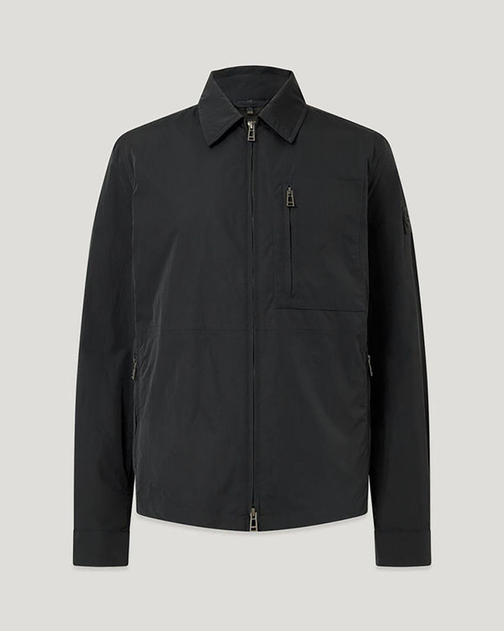 Belstaff Black Grid Overshirt for men