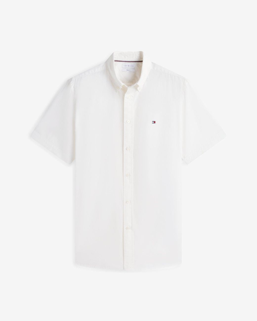 Tommy Hilfiger White Gmd Poplin Short Sleeve Shirt for men