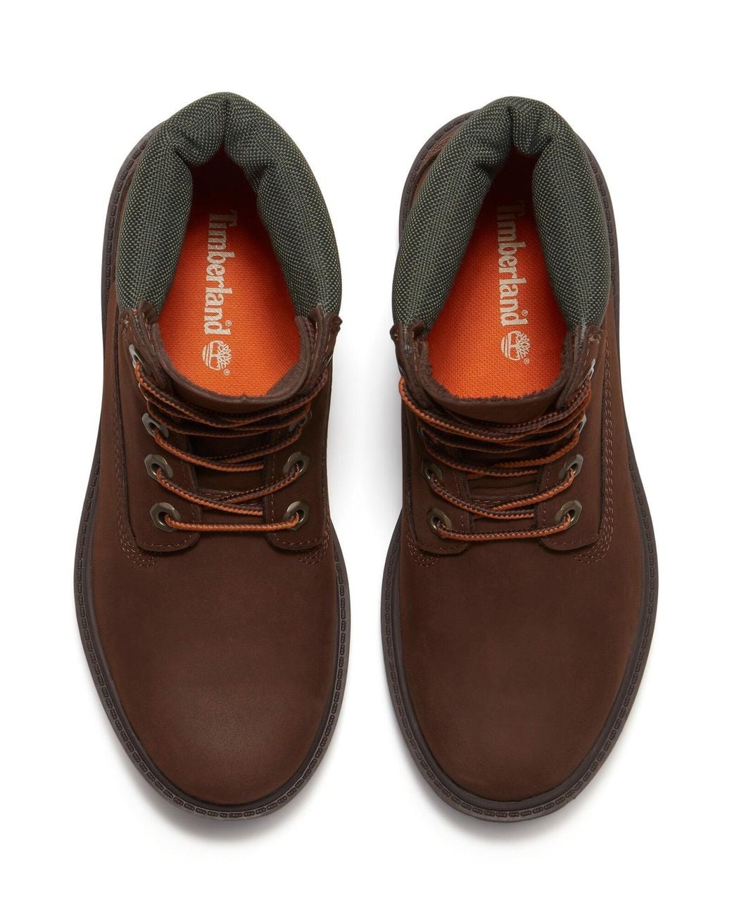 Timberland Brown Premium 6 Inch Waterproof Nubuck Boots