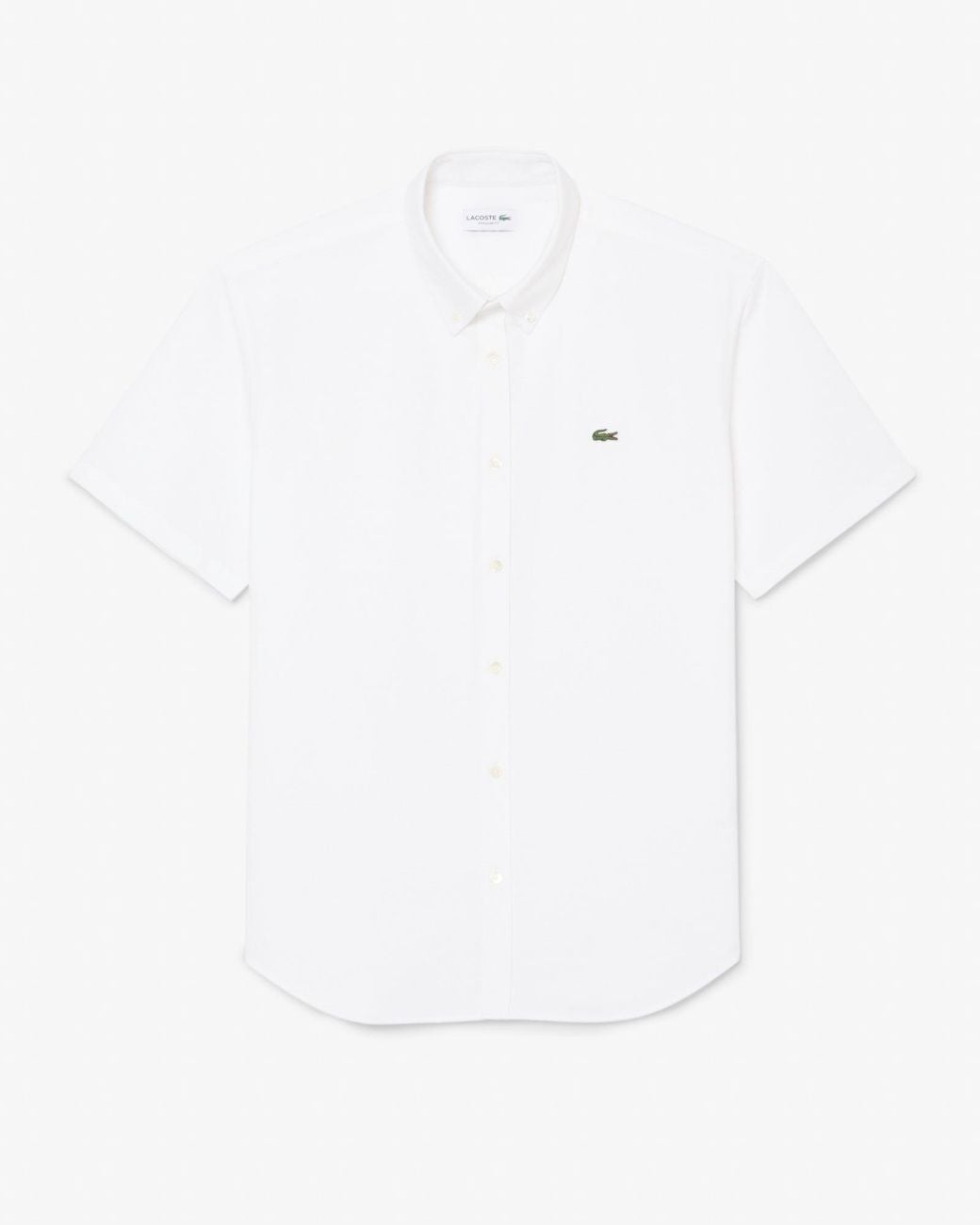 Lacoste White Regular Fit Oxford Shirt for men