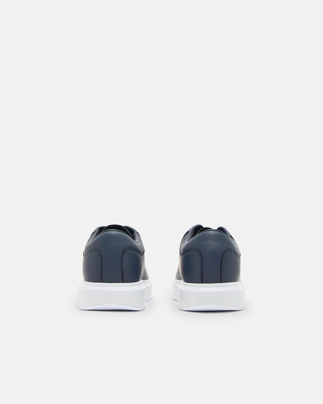 ARMANI EXCHANGE Blue Leather Sneakers for men