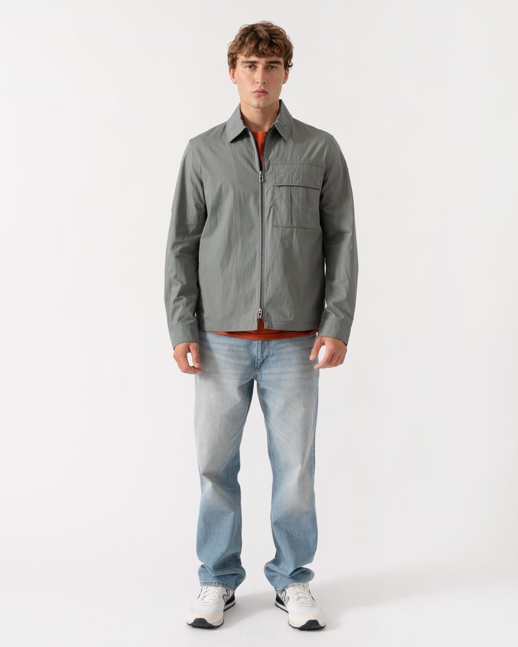Belstaff Gray Cargo Overshirt for men
