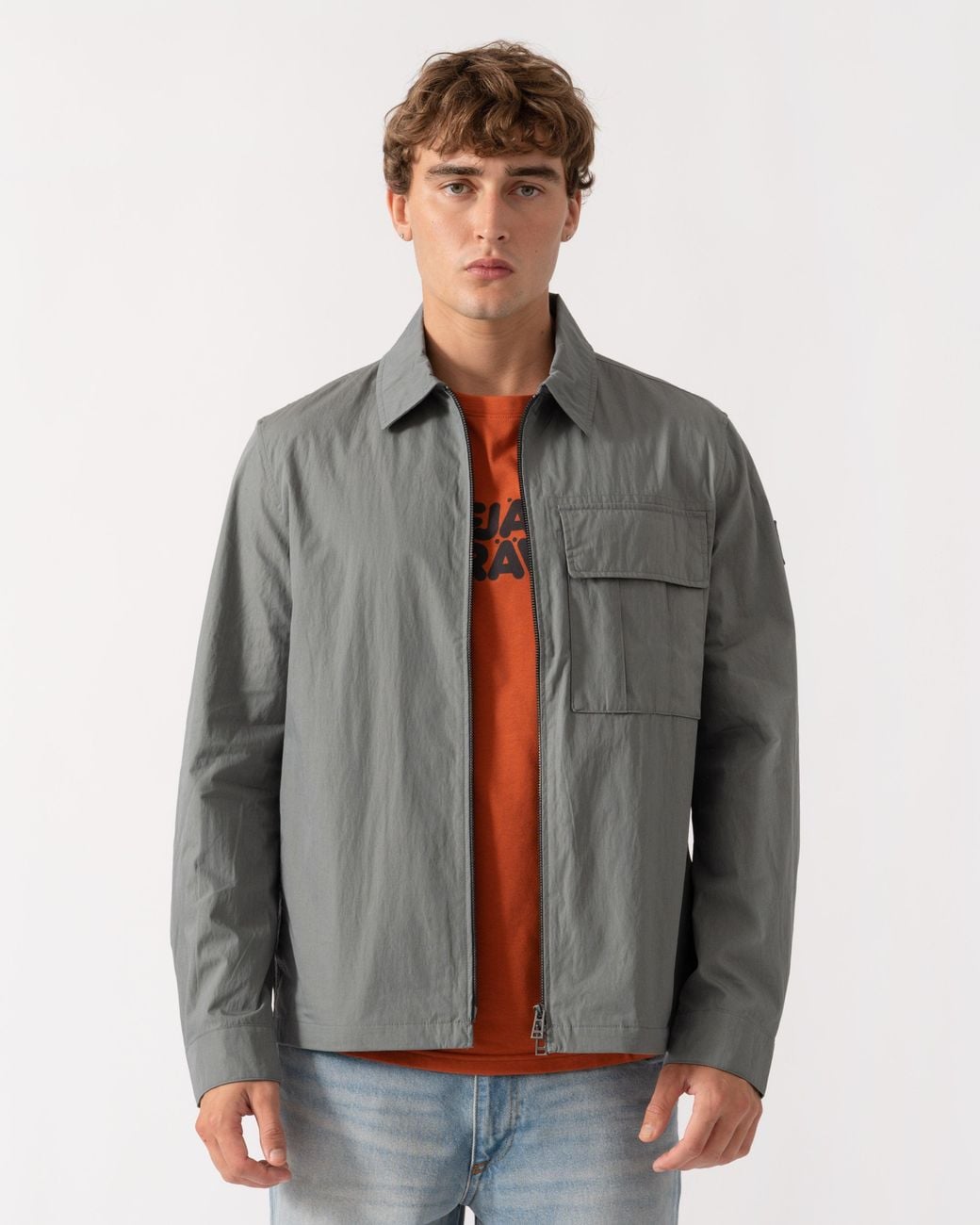 Belstaff Gray Cargo Overshirt for men