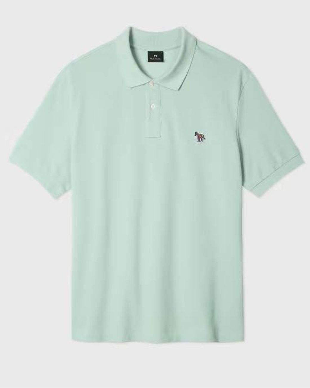 Paul Smith Green Ps Regular Fit Short Sleeve Organic Cotton Zebra Polo Shirt for men