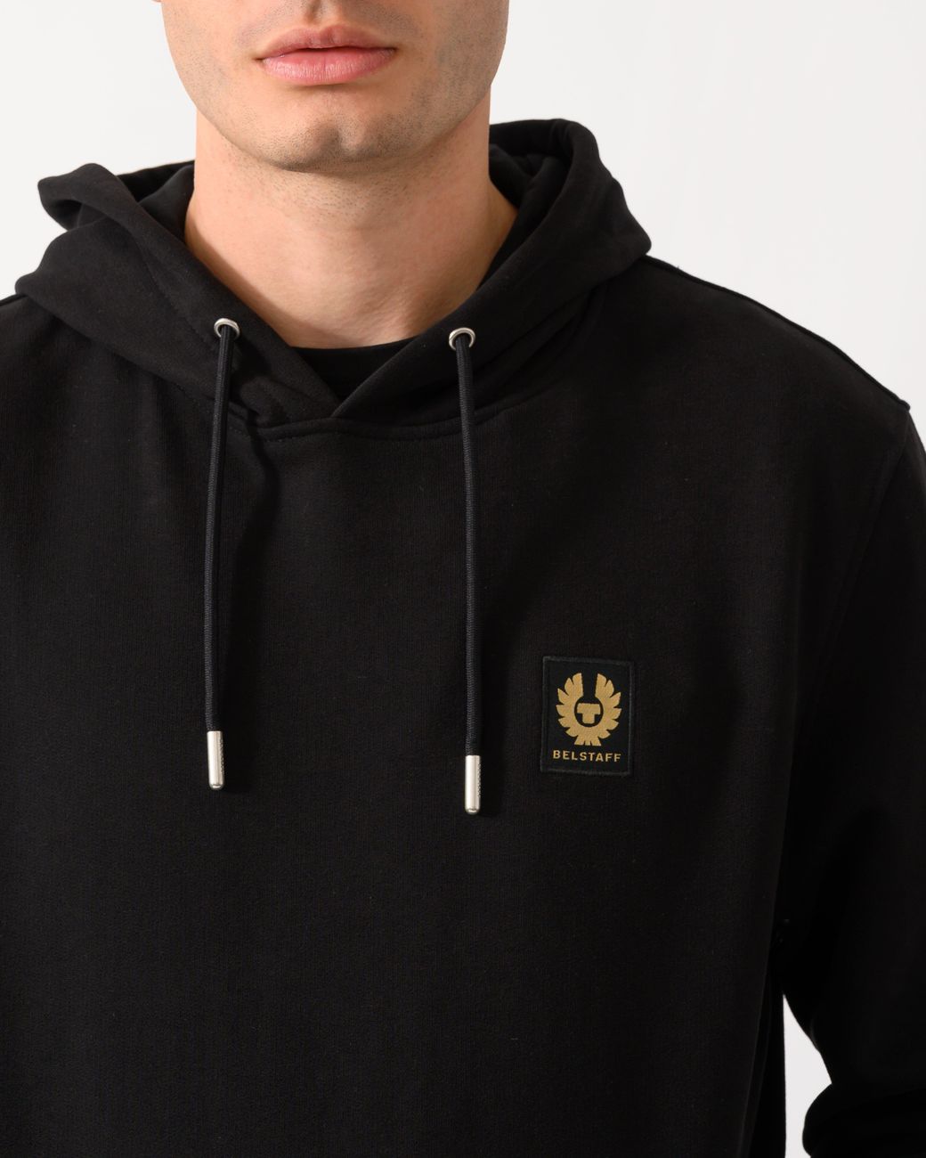 Belstaff Black Logo Hoodie for men