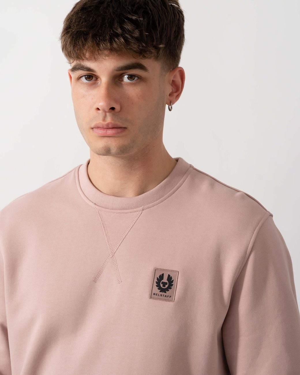 Belstaff Pink Logo Sweatshirt for men