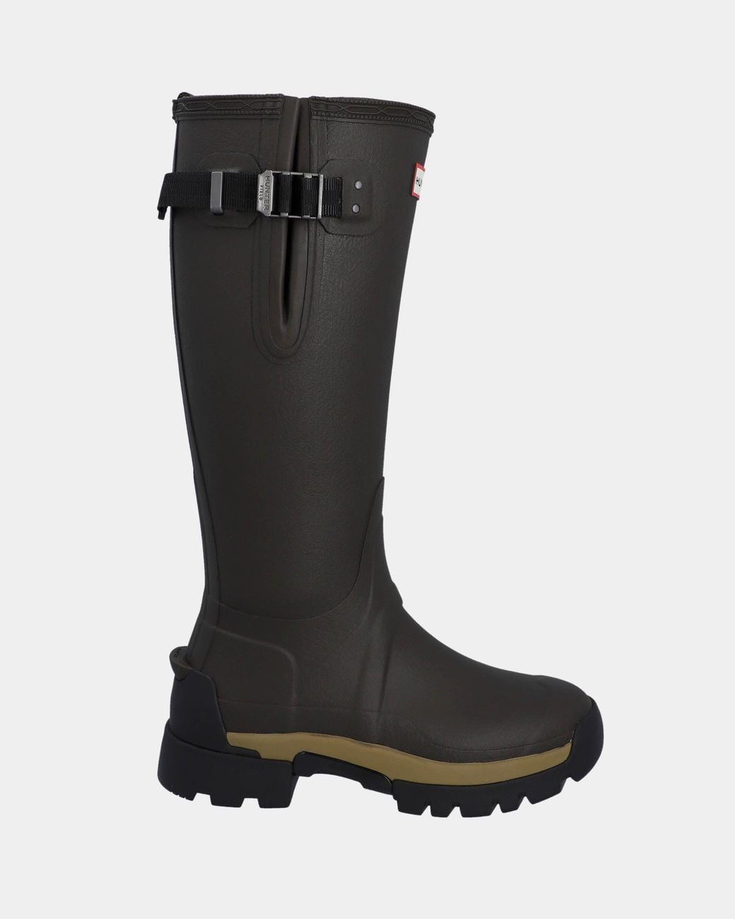 Hunter Black Balmoral Side Adjustable 3Mm Neo Lined Tech Sole Tall Boot