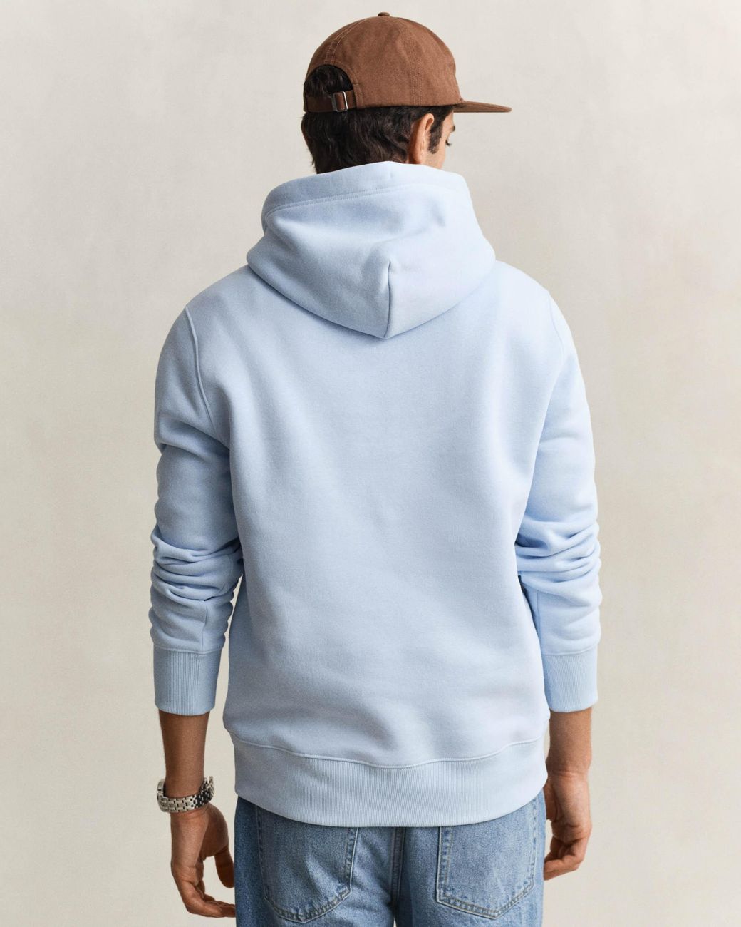 Gant Blue Regular Fit Shield Logo Pullover Hoodie for men