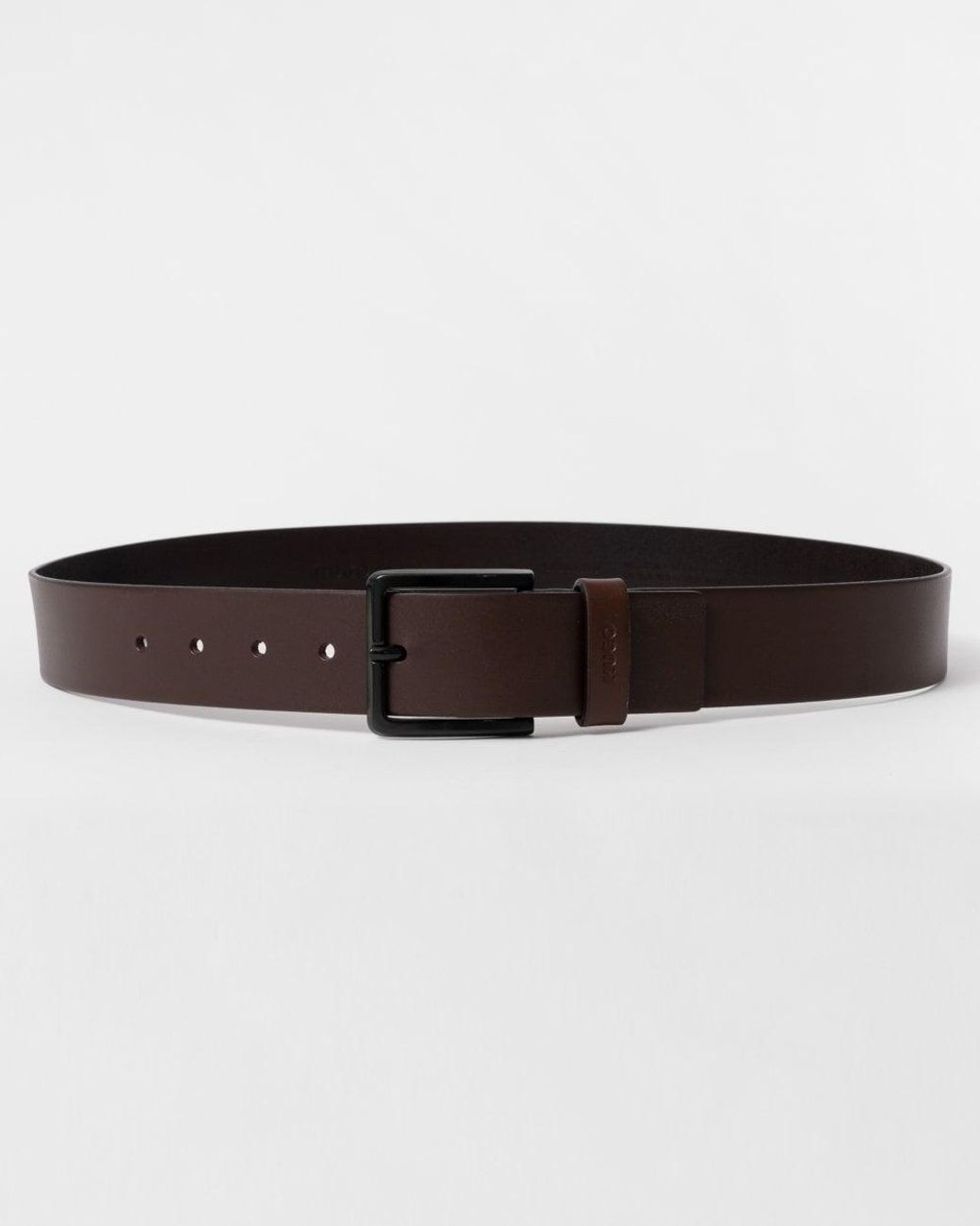 HUGO Brown Gioni Leather Belt Nos for men