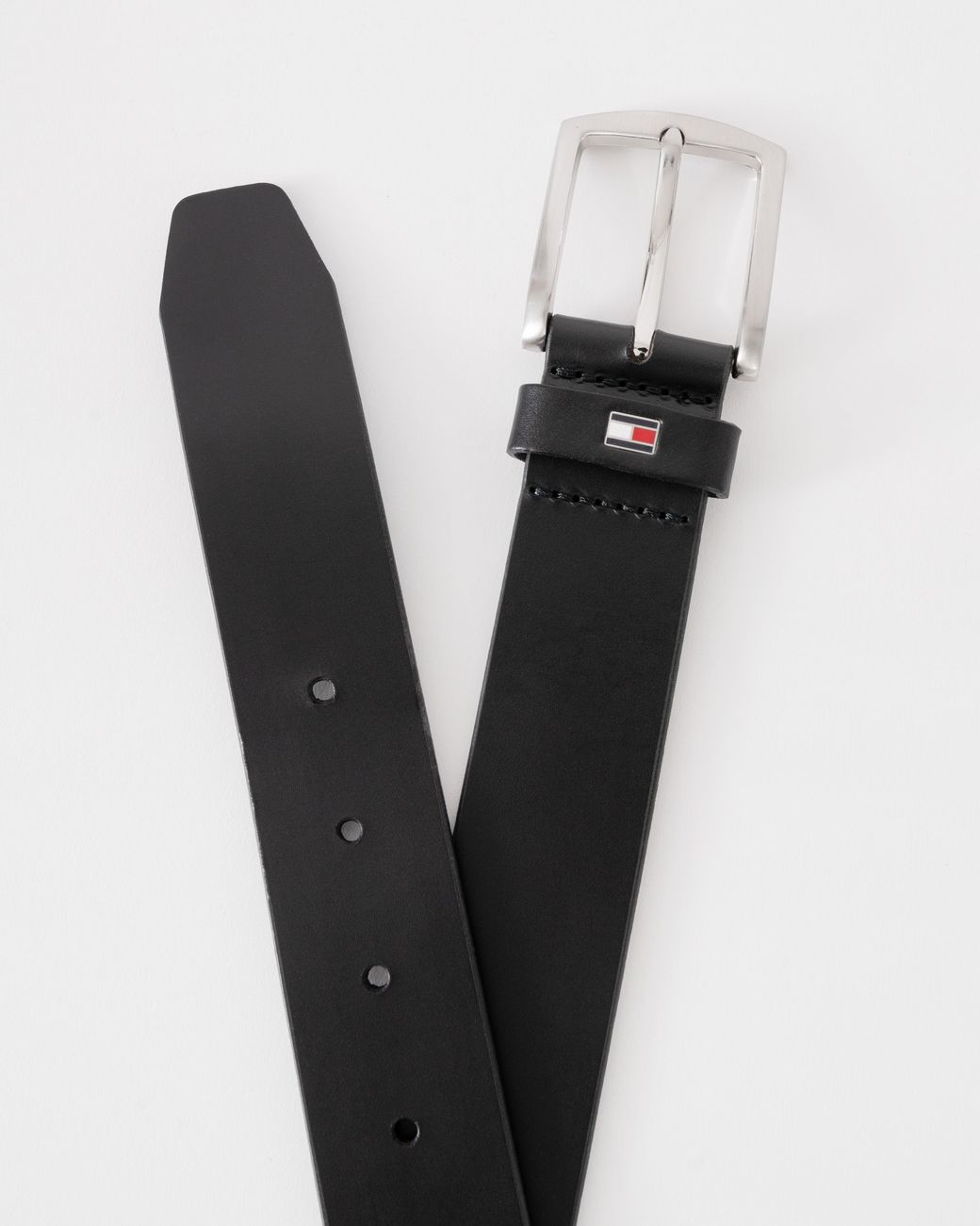 Tommy Hilfiger Black Denton Belt 3.5Cm for men