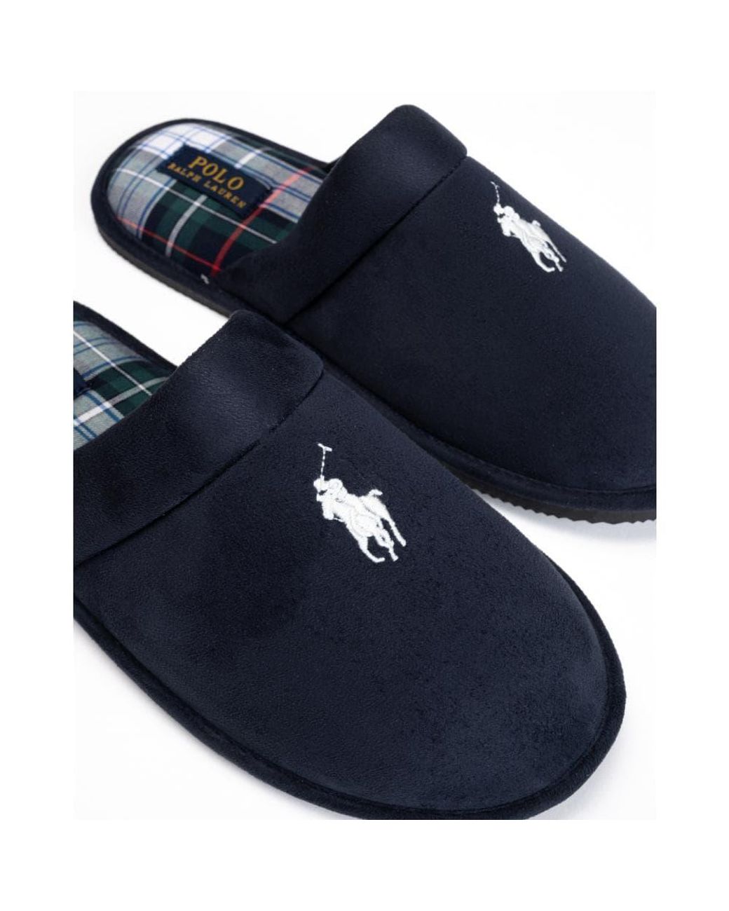 Polo Ralph Lauren Klarence Snuff Microsuede Slippers in Blue for Men | Lyst  Australia