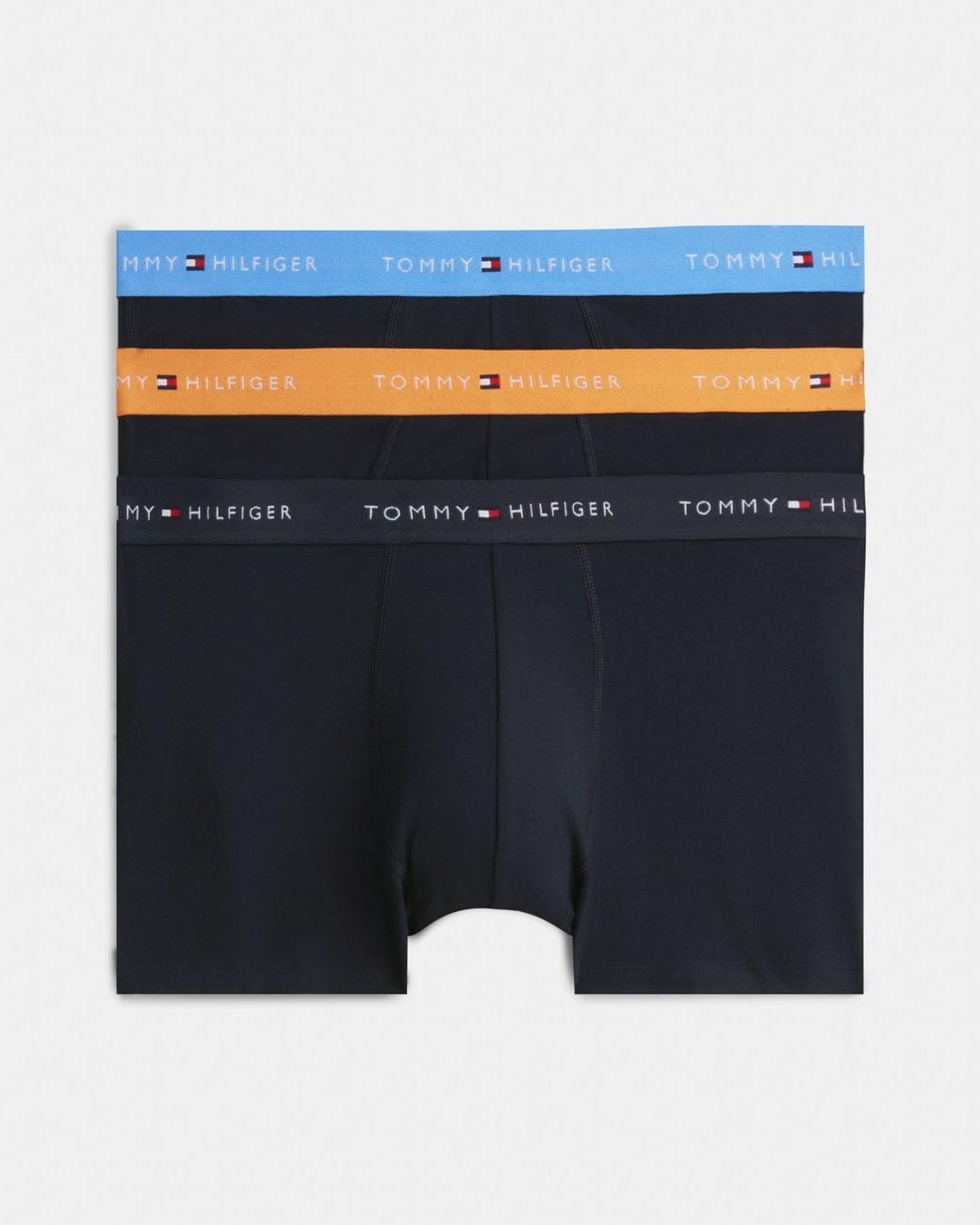 Tommy Hilfiger Blue 3-Pack Logo Waistband Trunks for men