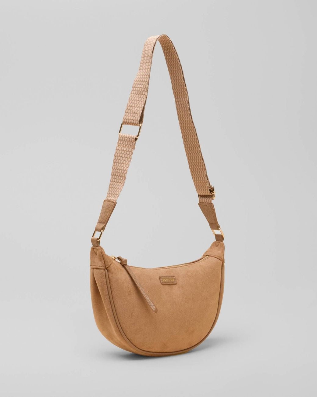Joules White Jade Half Moon Bag