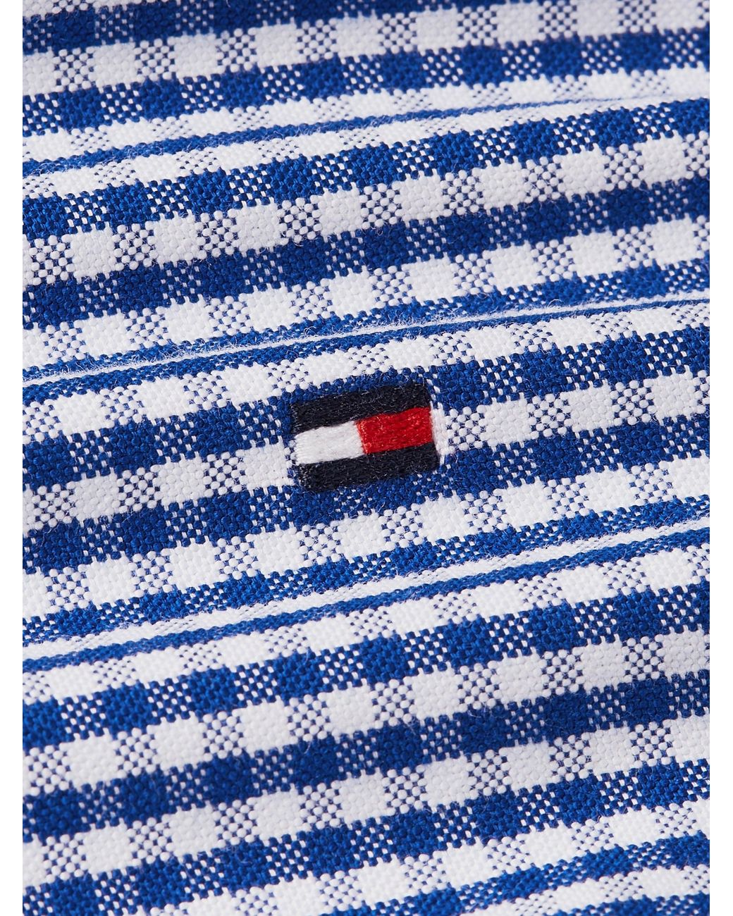 Tommy Hilfiger Blue Heritage Oxford Gingham Regular Fit Shirt for men