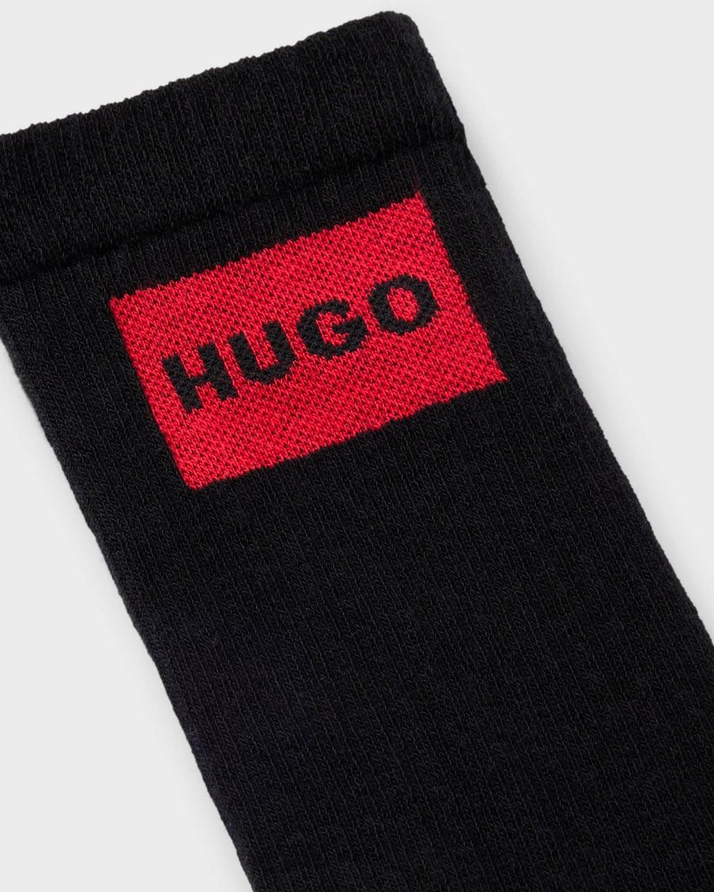 HUGO Red 3-Pack Quarter Length Combed Cotton Ribbed Socks for men