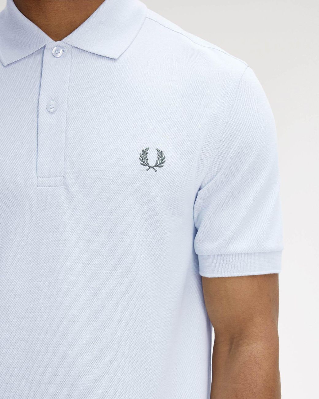 Fred Perry White Plain Signature Polo Shirt for men